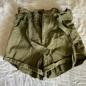 Olive green Abercrombie shorts